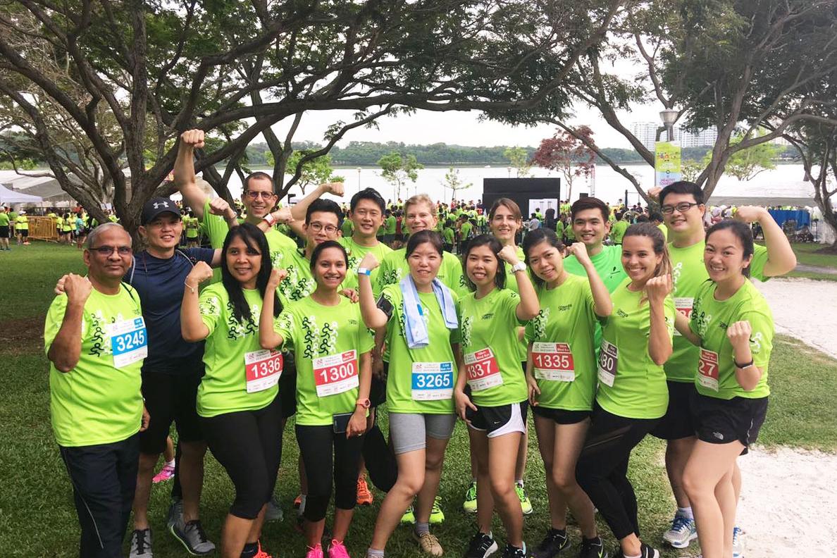 ZEISS employees at Runninghour 2017