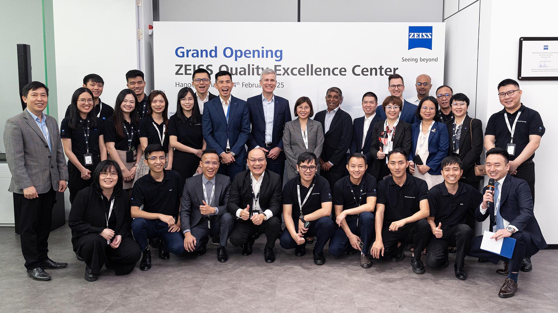 Employees at the opening of the First Quality Excellence Centre in Hanoi