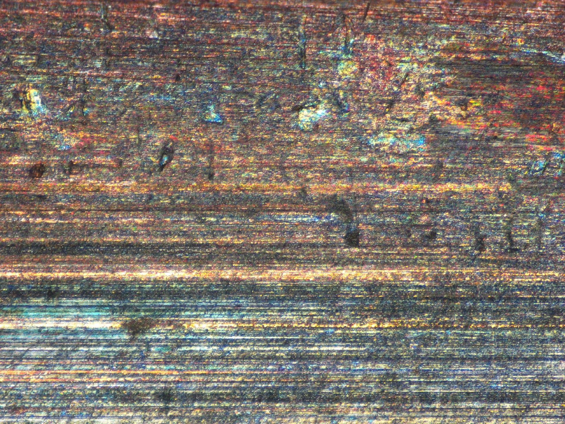 Cartridge case under the microscope for forensic analyses
