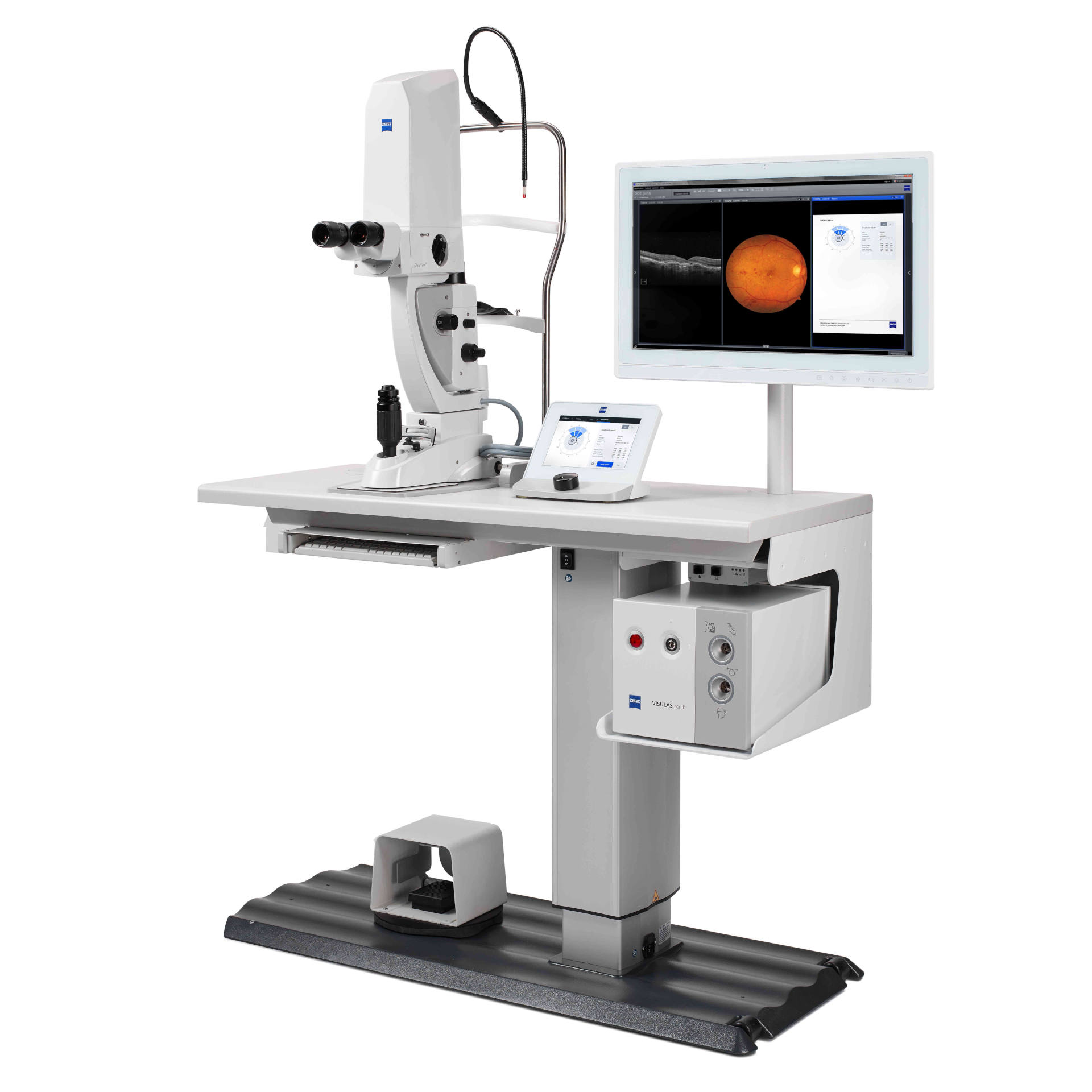 The compact workstation for Retina, Cataract and  Glaucoma workflows.